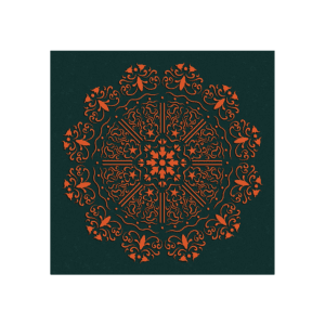sablon mandala florala